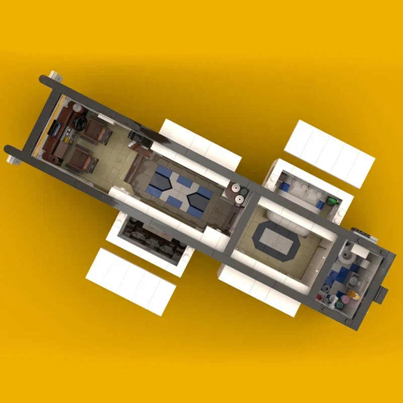 Moc Bouwstenen Luxe Camper Model Technologie Modulaire Stad Woon-werkverkeer Voertuig Blokken Bouw DIY Montage Speelgoed Geschenken