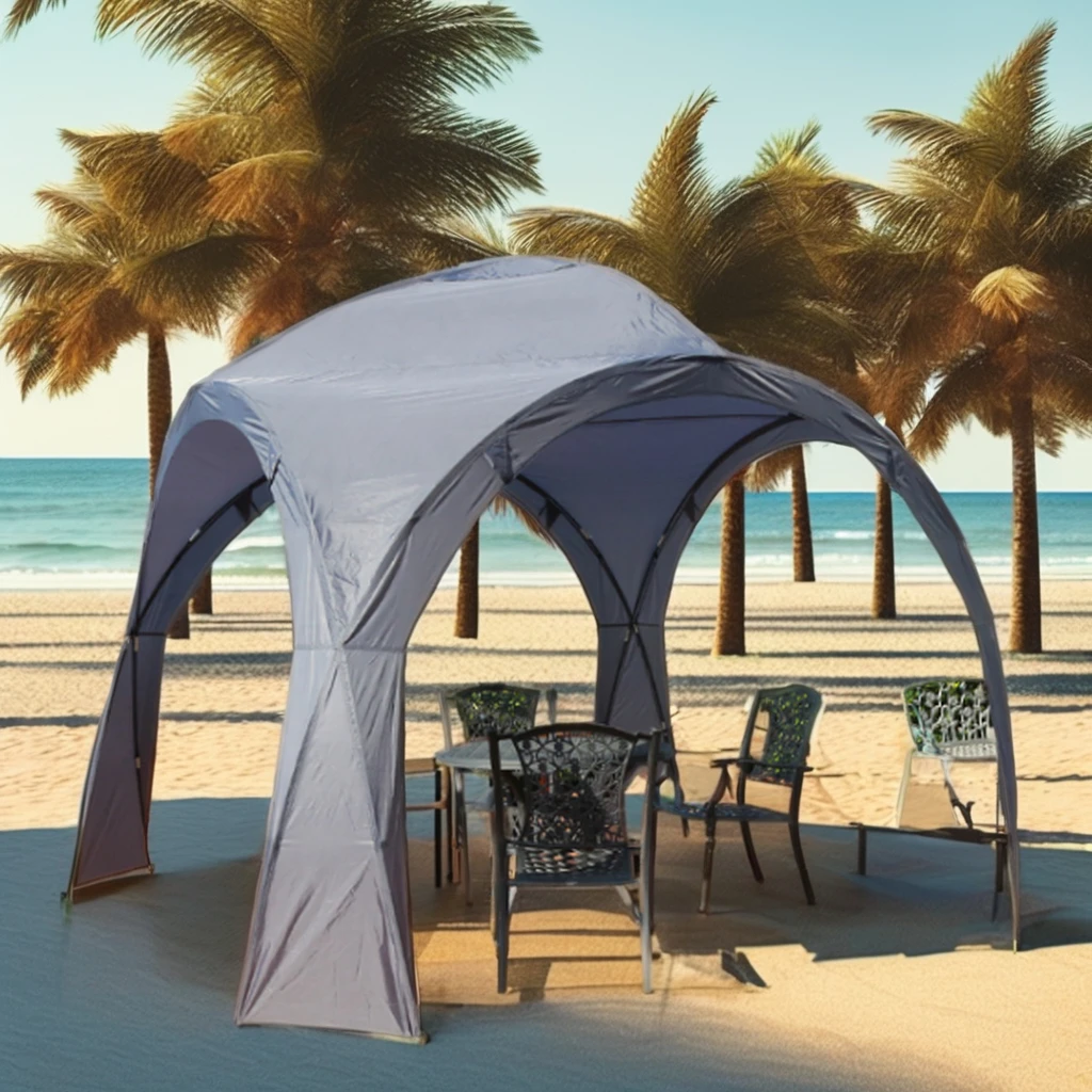 Large Wind Valley Sun Shelter Portable Waterproof Camping UV Tent Aluminum Easy Automatic Canopy Tent Glamping Parties