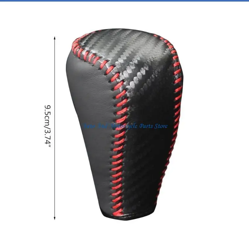 P9FD ملحقات مقاومة للاهتراء أطواق تروس السيارة مع مقبض ناقل الحركة الداخلي المصنوع من الجلد #6