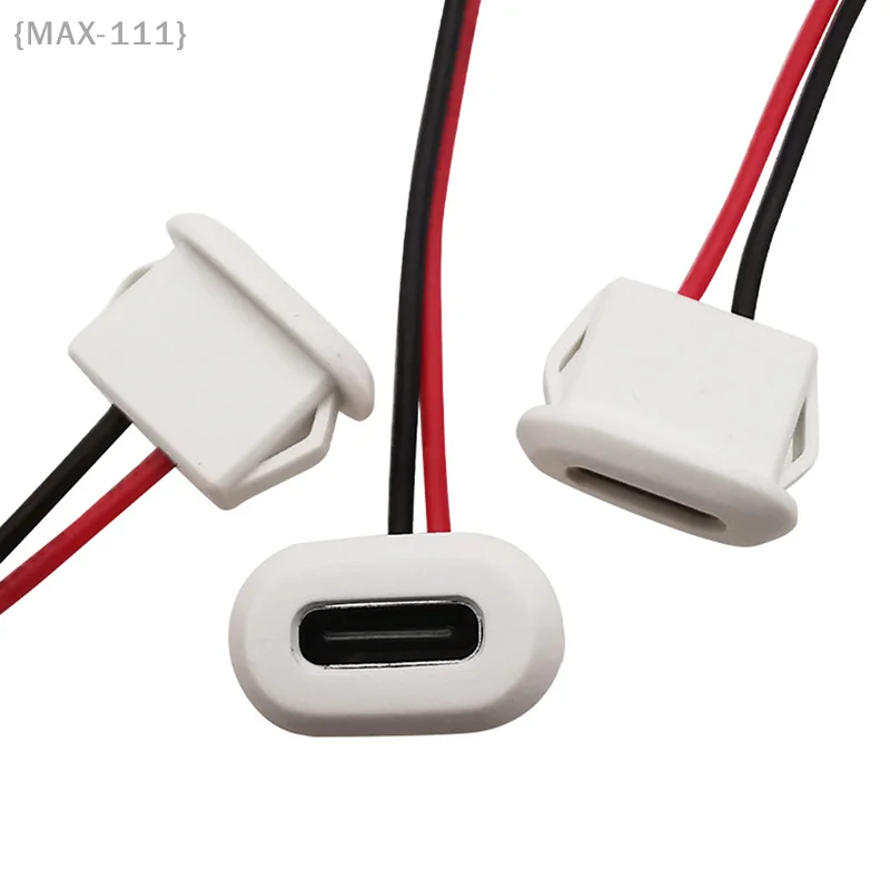 Ersatz-Ladeanschluss vom Typ C für Schreibtischlampe – elliptische Buchse mit Schnalle, befestigen Sie defekte USB-C-Buchse an Lampen und Geräten