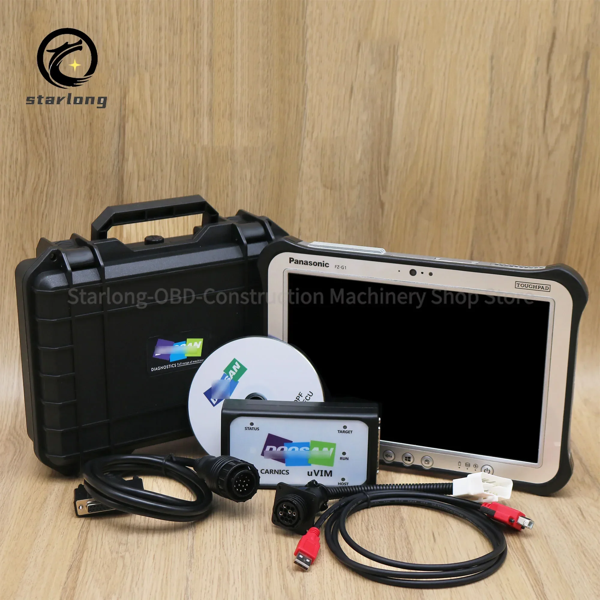 For Doosan Diagnostic Tool uvim Excavator Forklift Engine Fault Detector Interface DDT SCR DPF DCU ECU Scanner Fault Detection