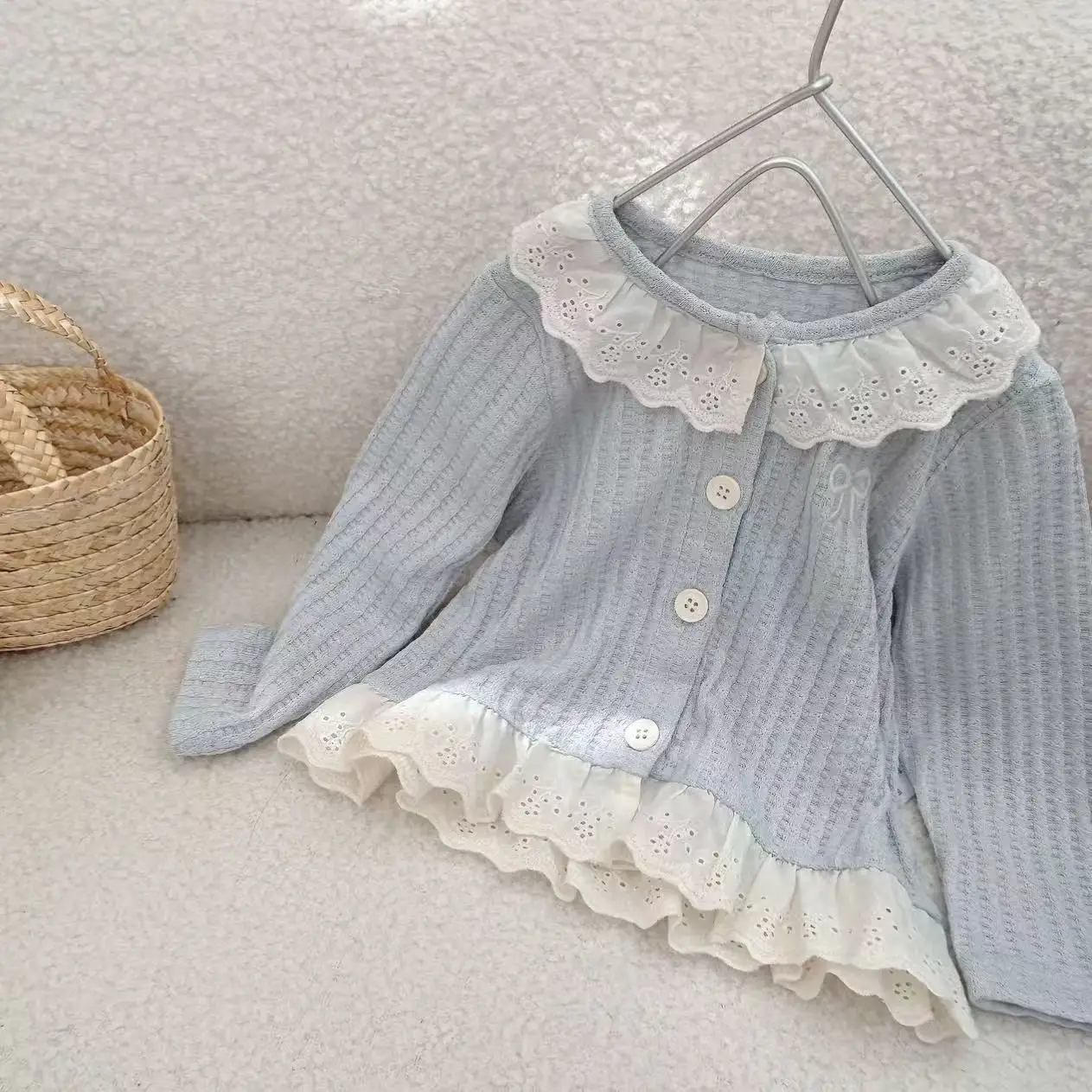 Children's Autumn Children's Clothing Girls' Outerwear Spring and Autumn Style Versatile Autumn Cardigan Top