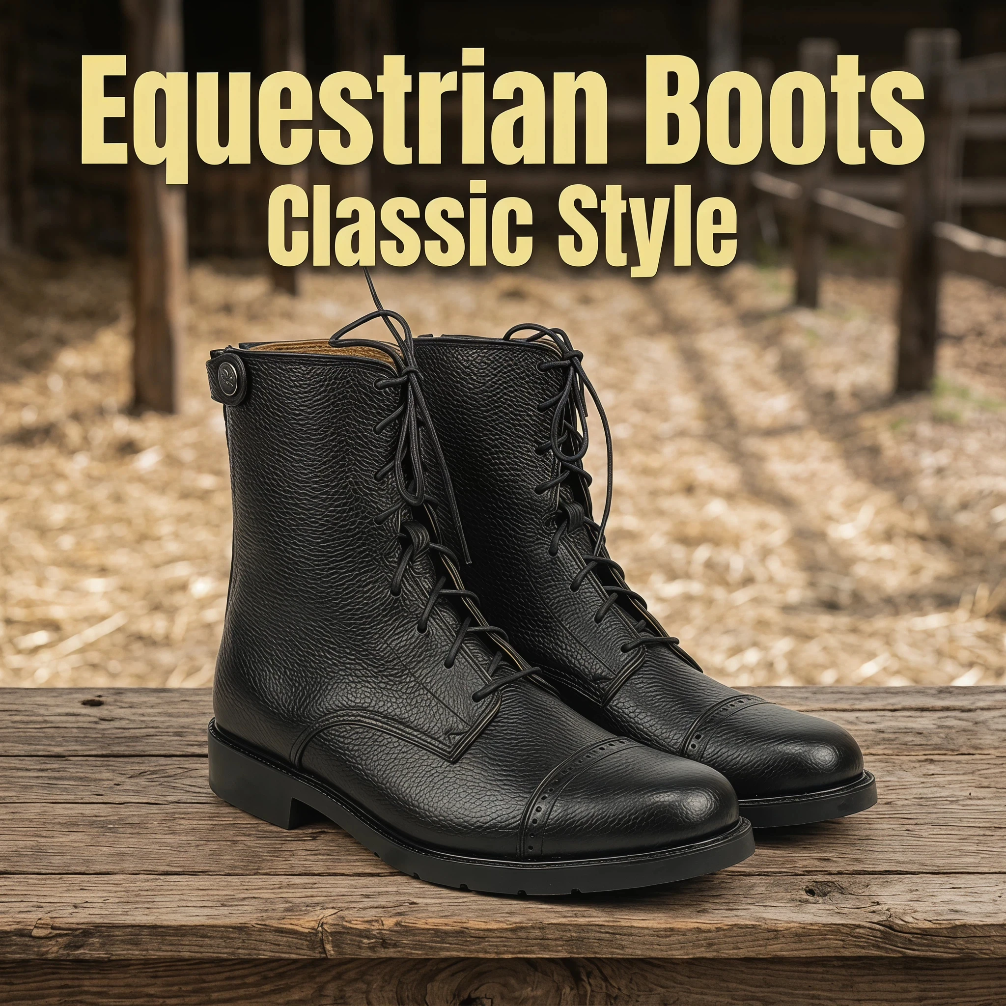 Aoud Horse Riding Equipment Soft Leather Horse Riding Boots Equestrian Boots Classical Lace Shoes For Men Women And Children