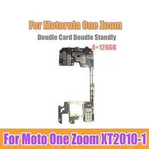 Bilashmart Original Motorola One Zoom XT2010 1 Motherboard Mobile Electronic Panel Circuits With Chips Plate 4GB And 128GB