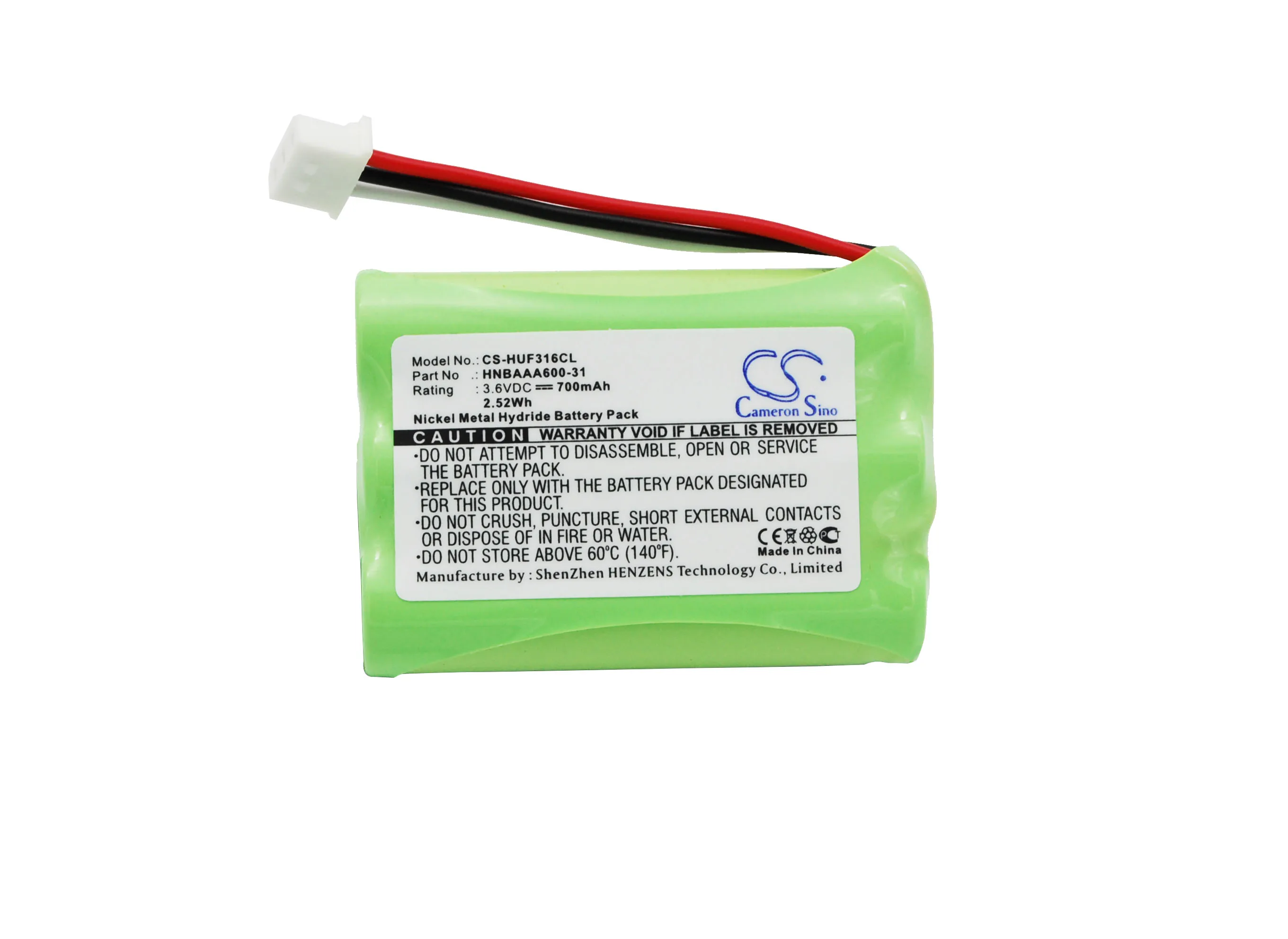 Batería de repuesto CS para Huawei F316,F317,F202,F360 PN:HNBAAA600-31 700mAh / 2.52Wh