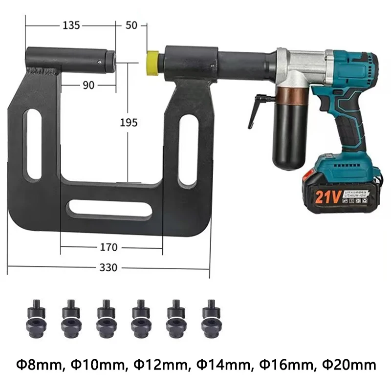 

Electric Hydraulic Steel Sheet Drilling Machine MZS-200C Photovoltaic Iron Plate Hole Opener C-shaped Steel Punching Machine