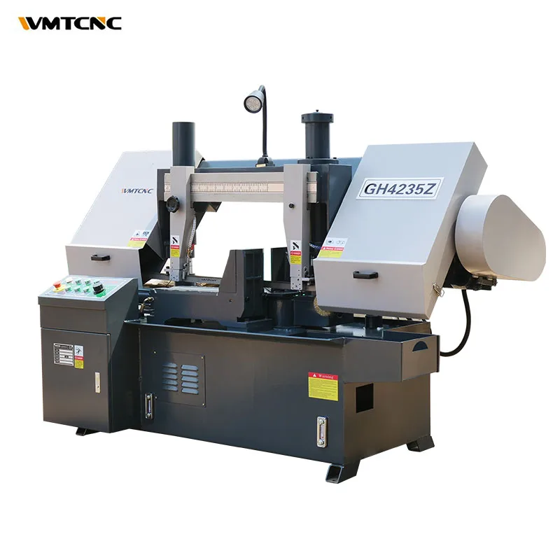 AIROW Horizontal Saw Machines GH4235Z Double Column Hydraulic Angle Metal Cut Band Sawing