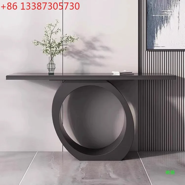 

Light luxury entrance slate against the wall Simple modern very narrow corridor entrance cabinet