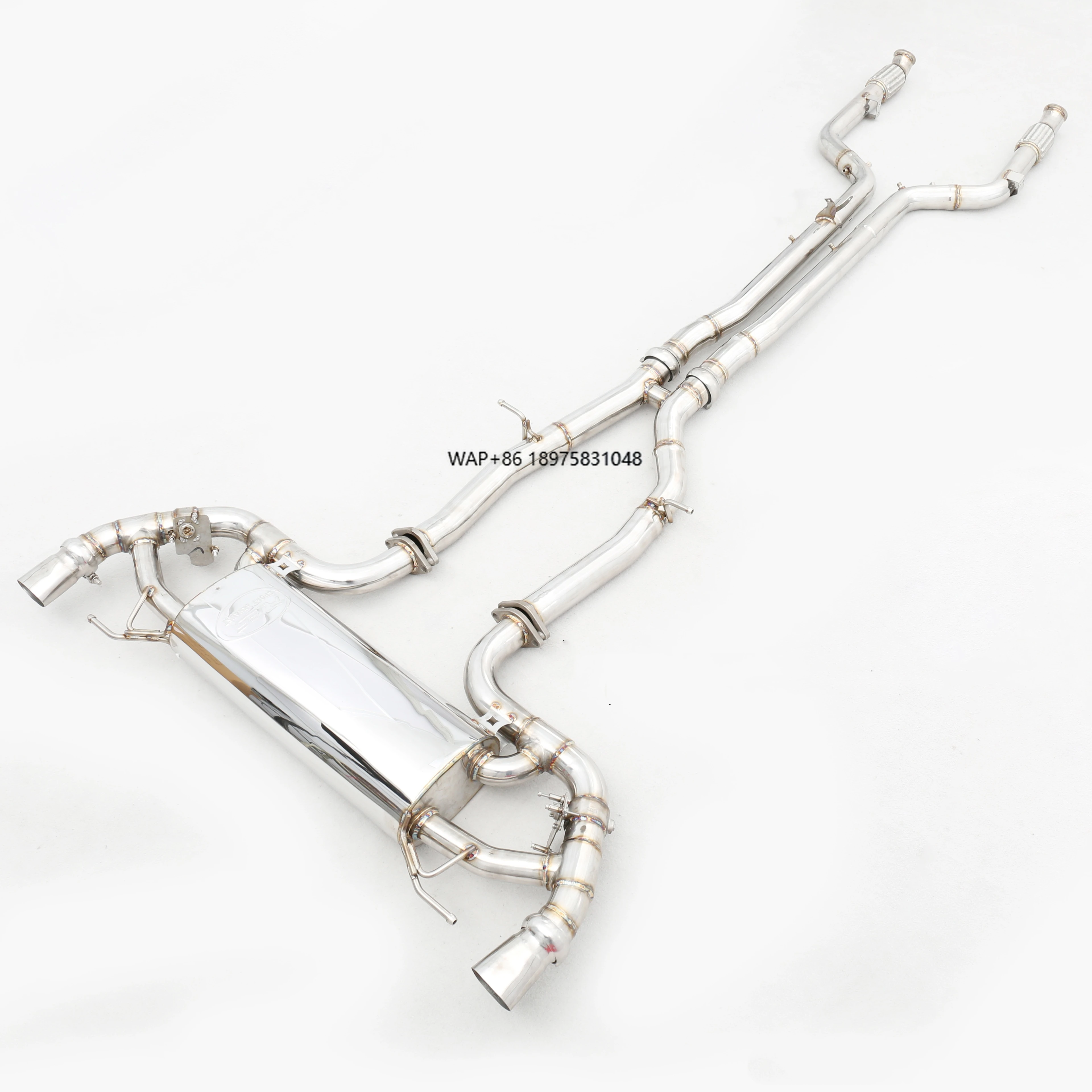 OEM Custom 304 Stainless Steel/Titanium Valved Exhaust System for  GLC43 X253/C253 3.0T M276 Exhaust Pipes