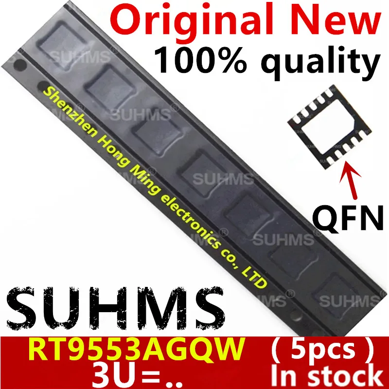 

(5piece)100% New RT9553AGQW RT9553A 3U=.. QFN-10 Chipset
