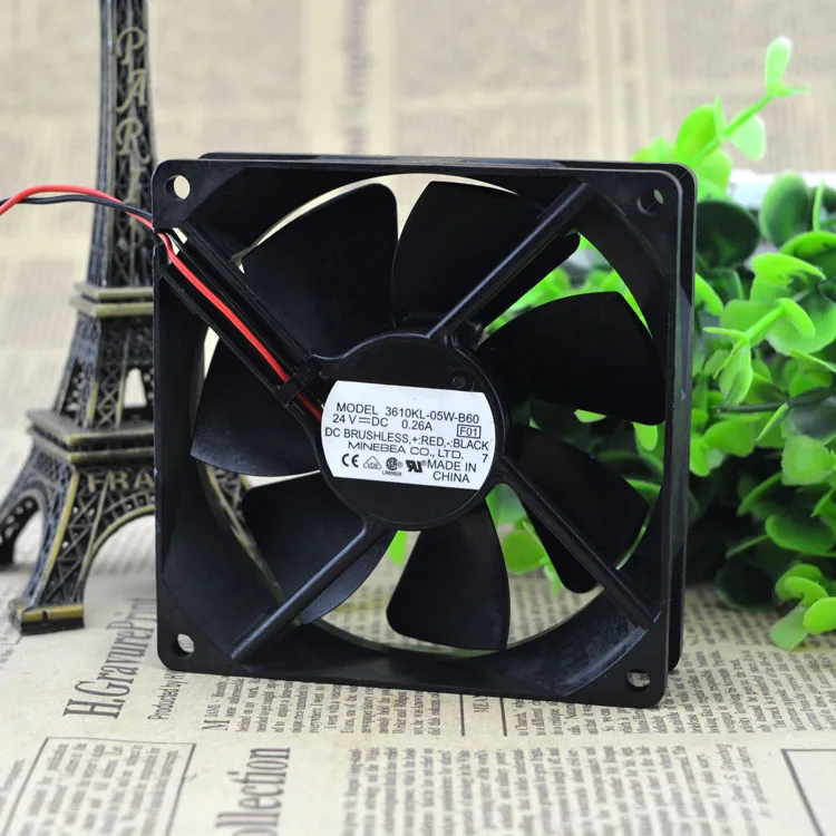 

НОВЫЙ ОРИГИНАЛЬНЫЙ 3610KL-05W-B60 24 В 0,26 А 9025 90*90*25 мм 9 см ОХЛАЖДАЮЩИЙ ВЕНТИЛЯТОР