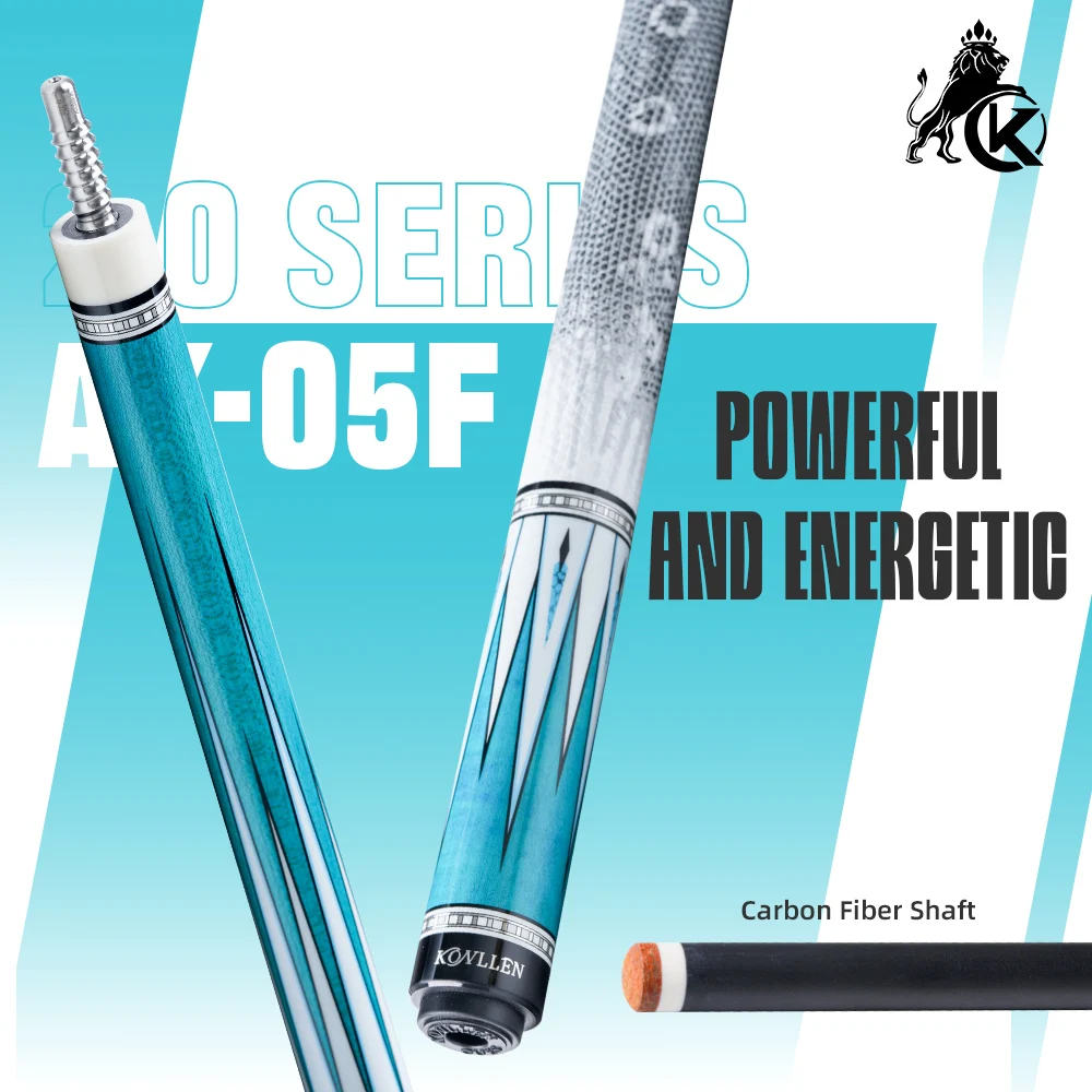 

KONLLEN Carbon Fiber Pool Cue with 12.5mm Tip billar Professional pool cues for Billiard Cue Stick