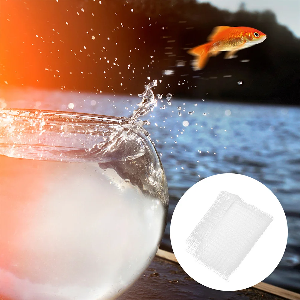 

DIY Aquarium Top Cover Clear Mesh Netting Invisible Fish Jumping Net Easy Install Safety Protection Adjustable Size