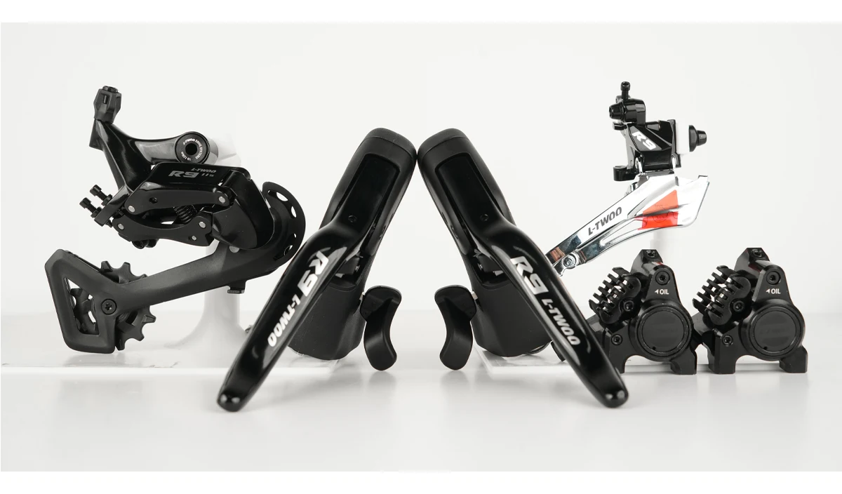 LTWOO R9 Rennrad Hydraulische Scheibenbremsen-Gruppe 2x11 22-Gang Carbon-Legierung Version Schalthebel Vorder- und Hinterumwerfer Bremssattel 4-teiliges Set – Detail 3