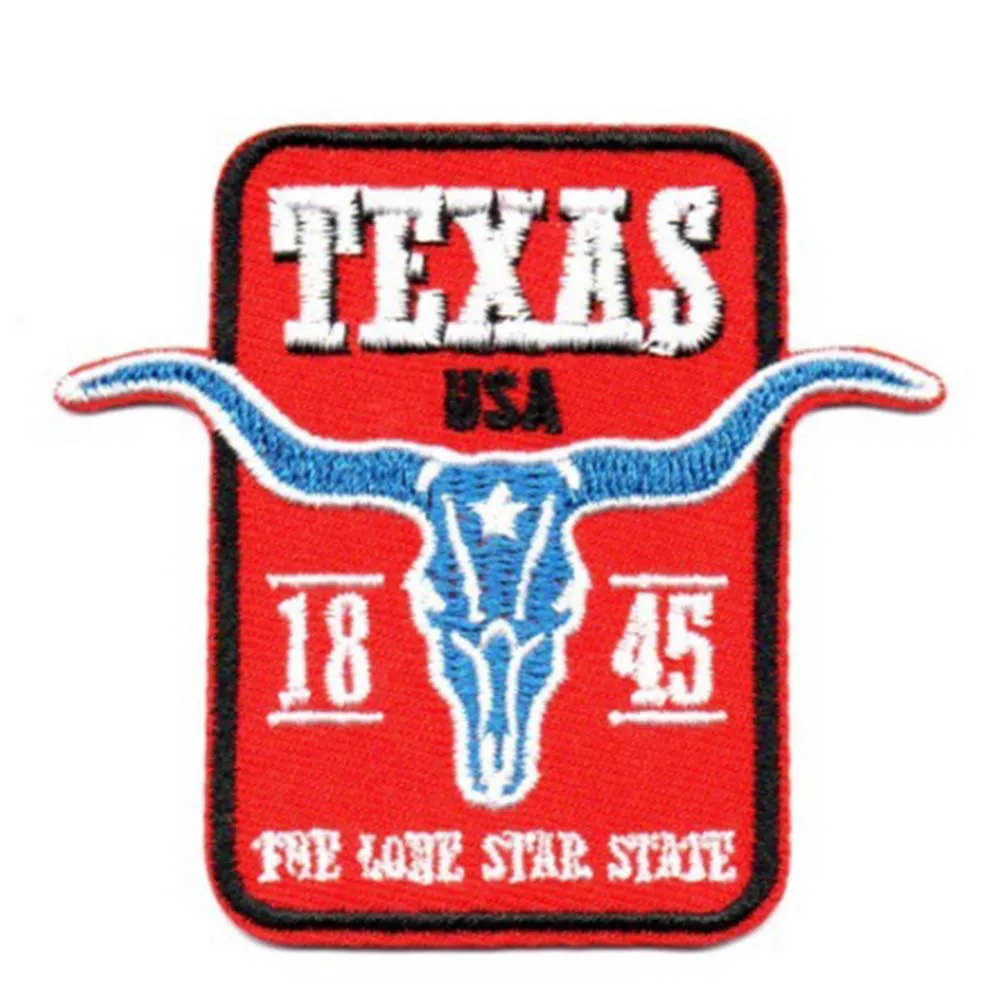 1PC Texas Style Patches Iron on Clothing  Jacket Patches