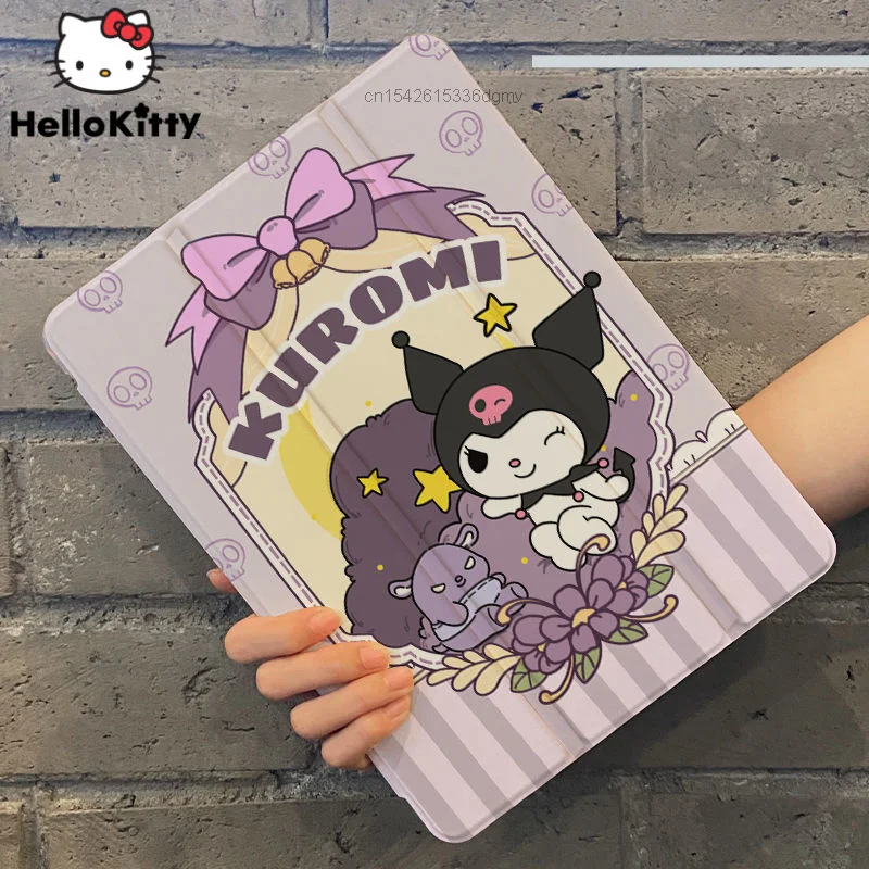 Sanrio My Melody Kuromi Case For IPad Pro 11 9.7 Inch 2018 2017 Fundas Stand Smart Cover For Air 3 4 Mini 5 6 Generation Shell