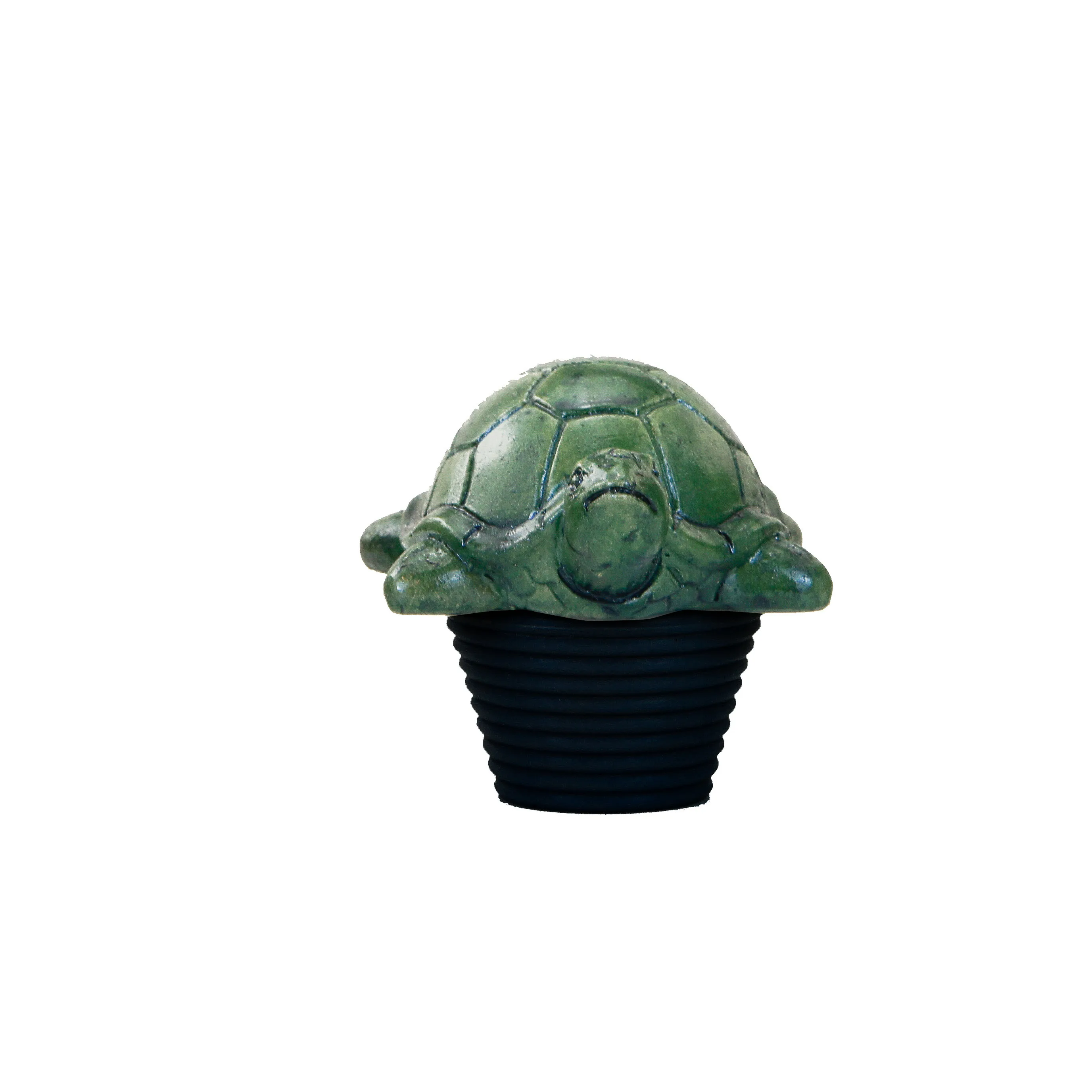 Cute Turtle black Silicone Water Stop Plug for Washbasins and Bathtubs Resin Drain Stopper