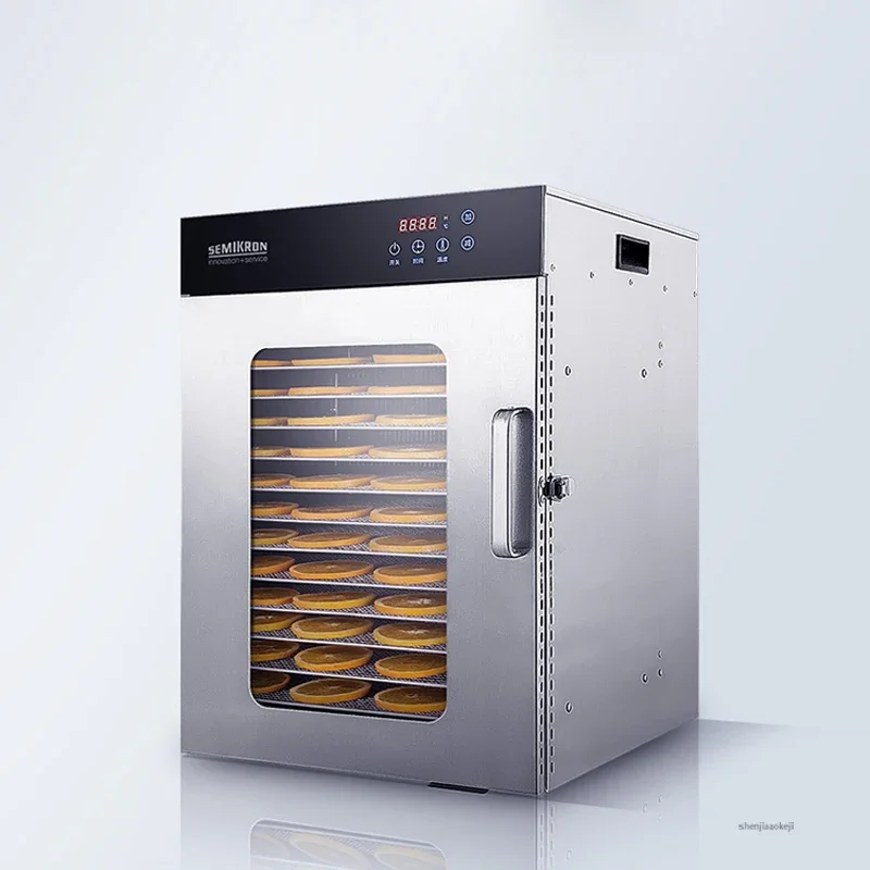 

16-layers Food Dehydrator Vegetable Fruit Dryer Stainless Steel Commercial Food Drying Machine for Seafood/tea/chicken Ect. 220v