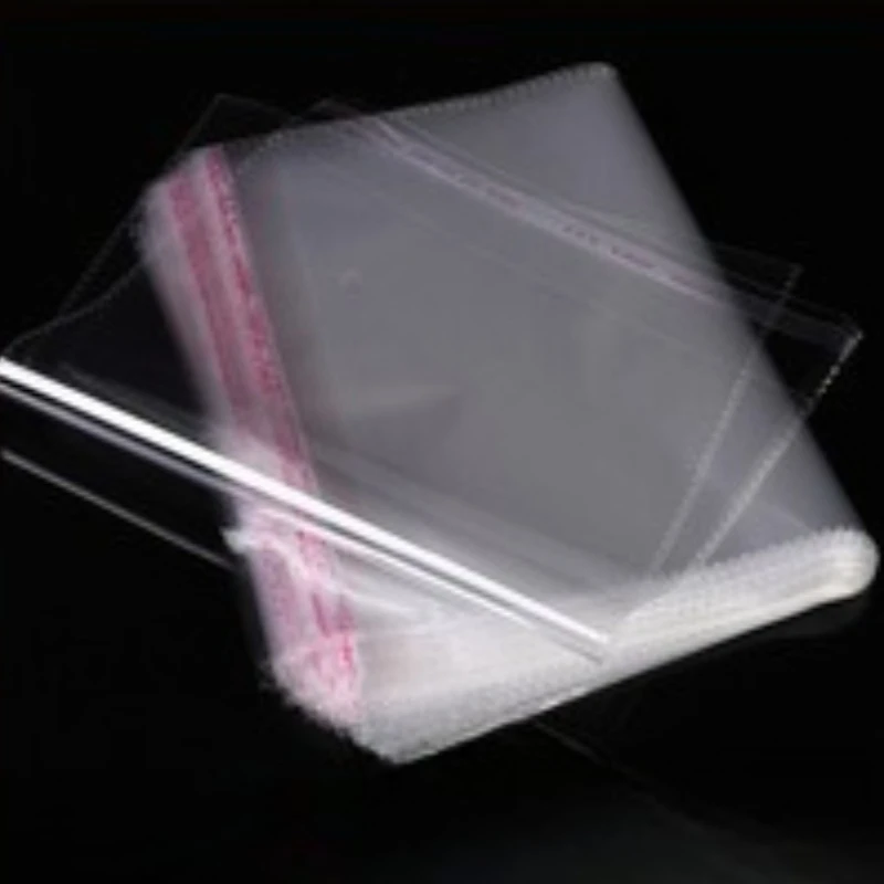 

100pcs Resealable OPP Plastic Bags - Clear Self-Sealing Poly Pouches for Toys, Gifts &General Use Transparent Adhesive Packaging