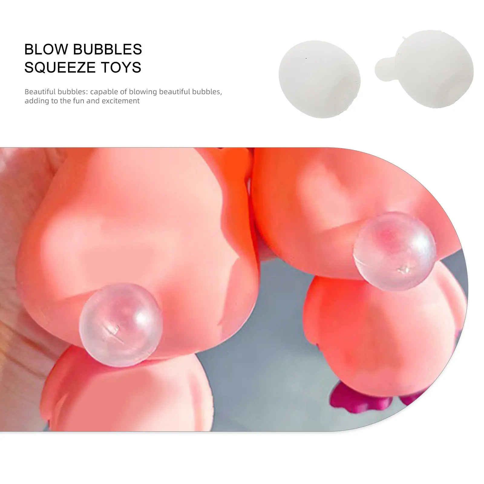 10pcs Soft Rubber Bubble Inner Cores for DIY Stress Balls – Stress Relief Craft & Crochet Insert Accessories