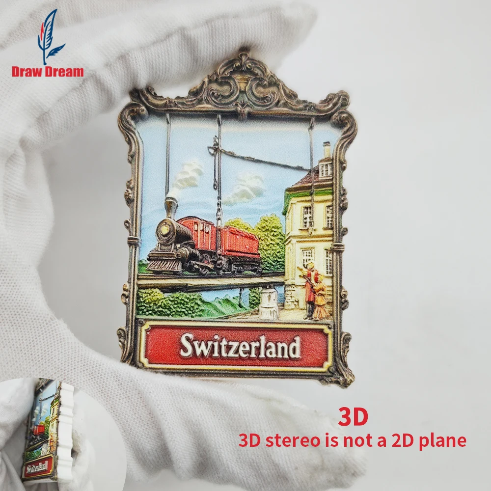 1Pc Swiss Fridge Magnet, World Travel Souvenir Collectible, Suitable for Home and Office Decoration, Personalized Exclusive Travel Souvenir Magnetic Fridge Magnet, Home Decoration, Kitchen, Room, Office, Cabinet Crafts Gift, Holiday Souvenir, Exquisite Small Gift