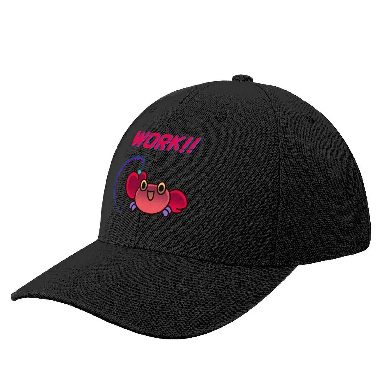 

Crabby crab - work hard Baseball Cap Uv Protection Solar Hat tea Hat Mens Tennis Women's