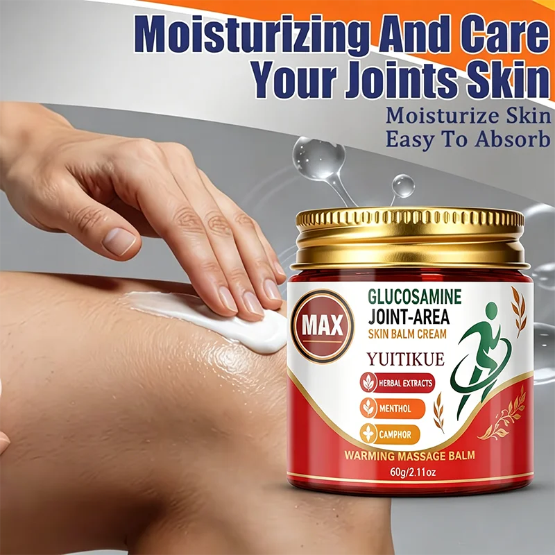 YUITIKUE Herbal Joint Skin Balm Menthol Camphor Warming Ointment Deep Moisturize Dry Elbow Knee Shoulder Skin 60g