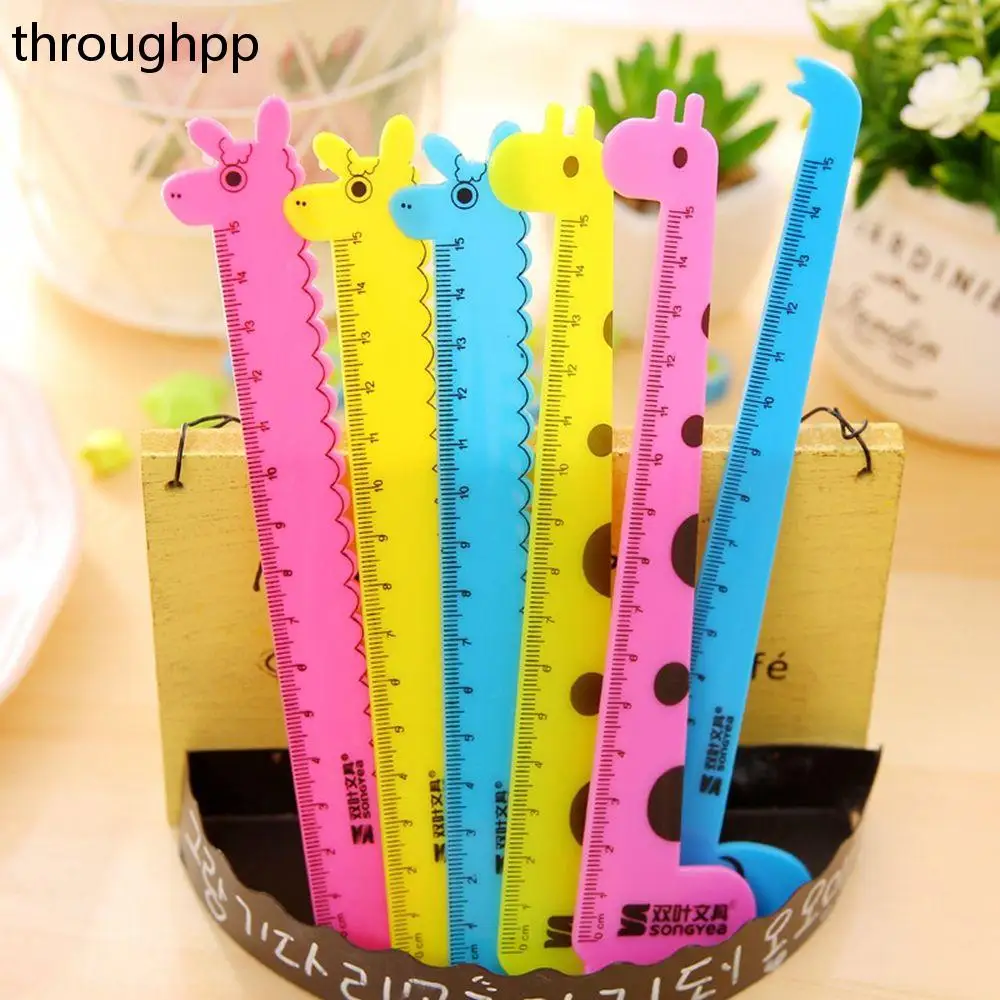 Cartoon Giraffe Ruler Ruler Double Sided Measuring Tool School Supplies Stationery