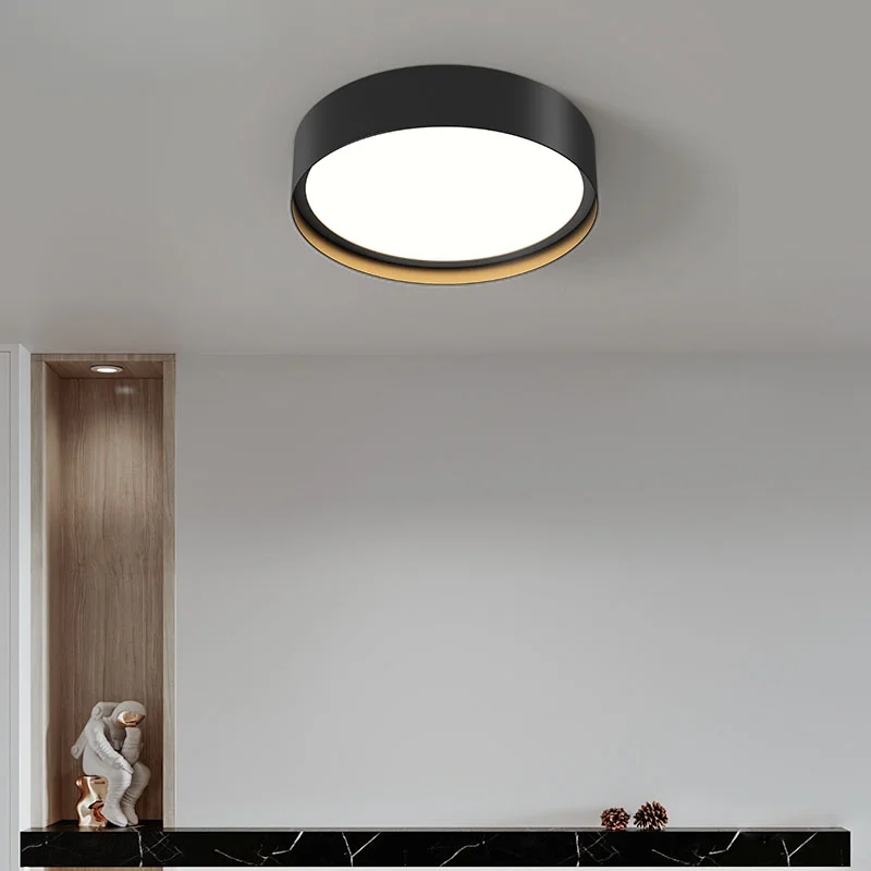 Modern LED Corridor Ceiling Lights For Study Bedroom Balcony Aisle Lamps Home Decor Lustre Round Square Metal Indoor Lighting