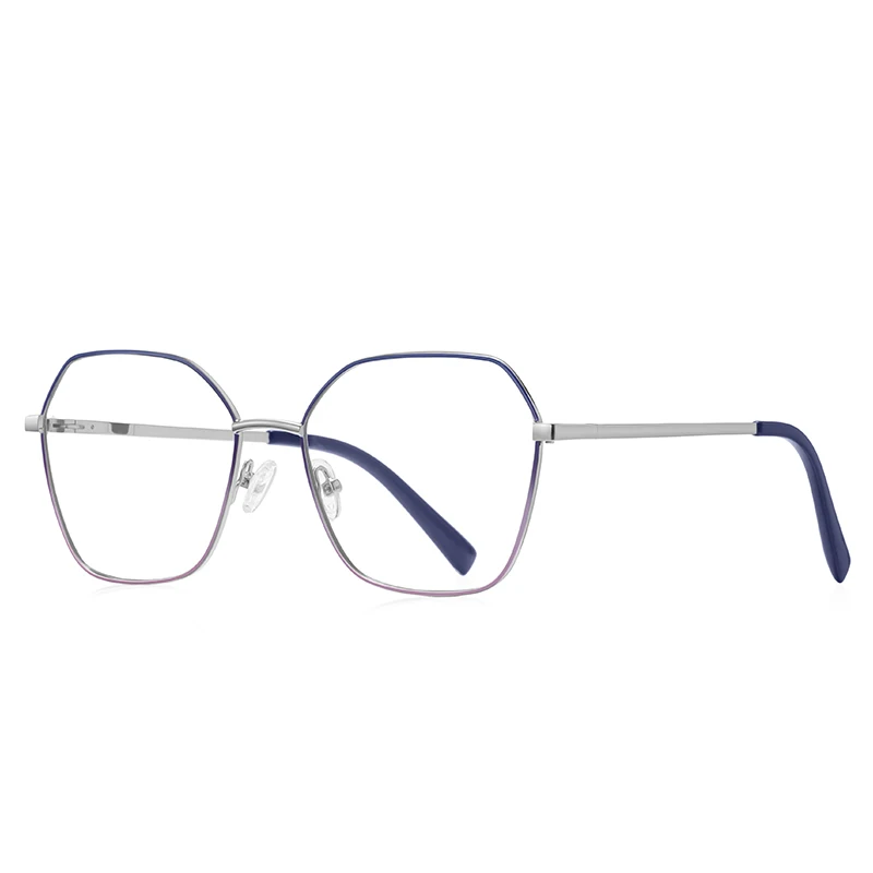 

55mm Blue Light Blocking Women's Cat Eye Metal Glasses Frame Female Anti Radiation Protection Eyeglasses Frames 3090