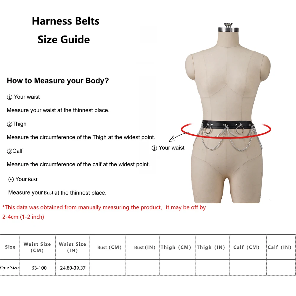 여성 섹시한 가터 벨트 가죽 하네스 허리 다리 하네스 고딕 쥬얼리 바디 체인 펑크 가죽 고딕 허리 벨트 의류 Acce