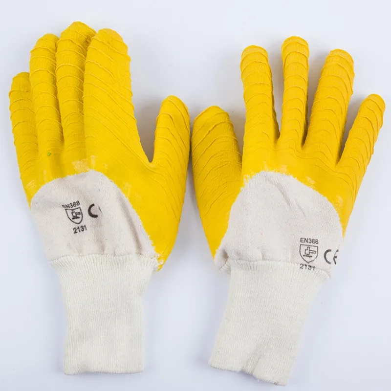 Safety Work Gloves Non-Slip Grip Durable Protective Gloves For Gardening Construction Industrial Worker Builder Hand Protection