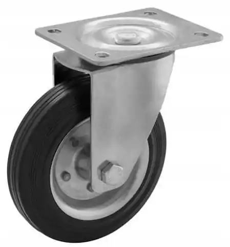 Torsiewielset van 75 mm staalrubber
