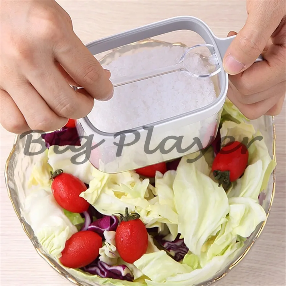 Multifunctional Kitchen Spice Organizer - Wall Mounted Seasoning Box Rack for Salt Jar Shaker Storage