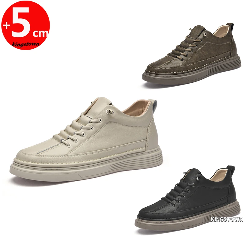 

Мужские кожаные мужские туфли-лифты, увеличивающие рост, съемные стельки 6 см, большие размеры 37-47