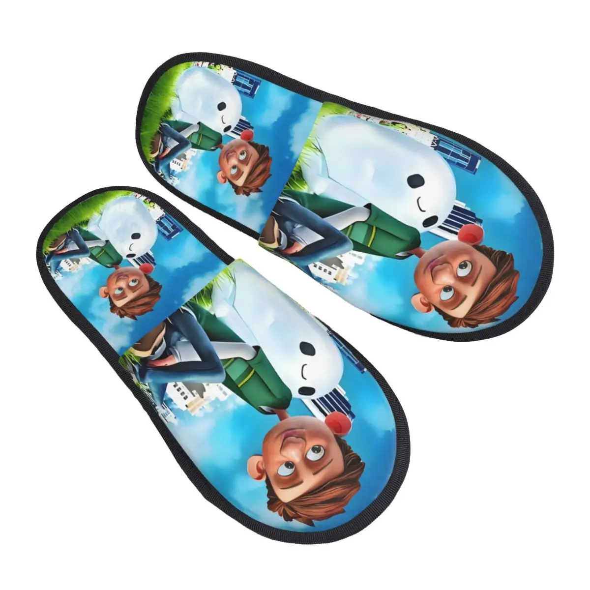 

Пользовательские тапочки для гостей Ron's Gone Wrong Science Comedy Film для спа-женщин, домашние тапочки с героями мультфильмов аниме