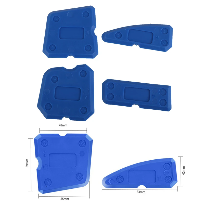 مجموعة أدوات سدادة وصلة السدادة من السيليكون ، سبرايدر ، ملعقة ، مكشطة ، أدوات إصلاح الحواف ، منظف حواف البلاط الأرضية ، 2 ، 4