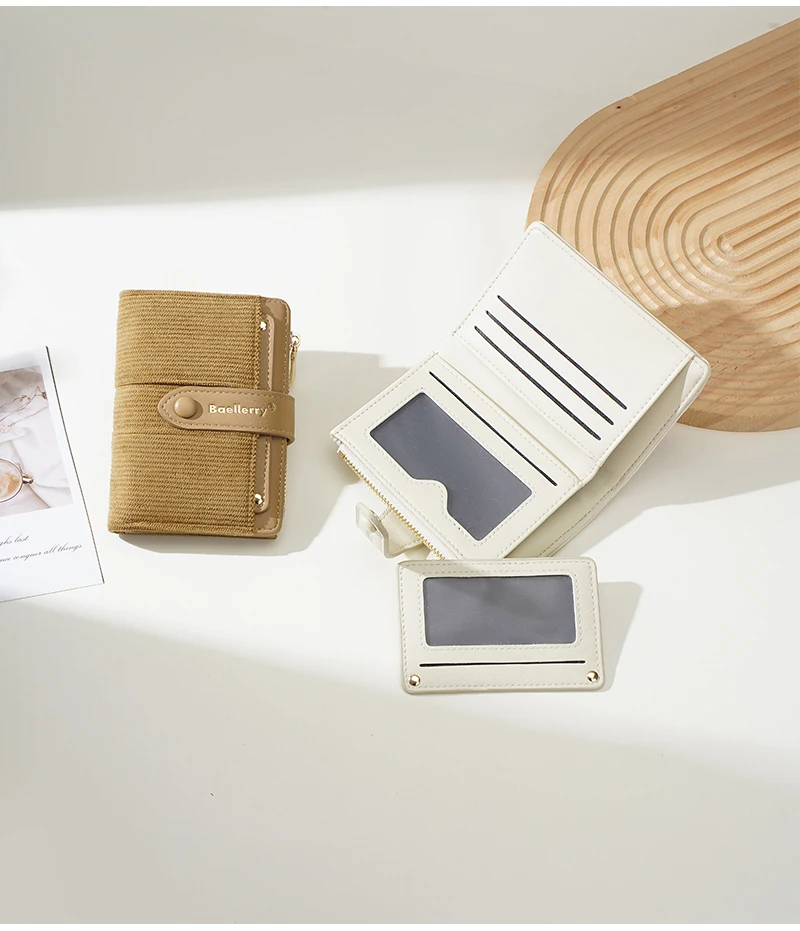 Braellery Multi-card Holder for Women Large Capacity Wallets Female Fashion Wallets Coin Change Purse Patchwork Design Purse