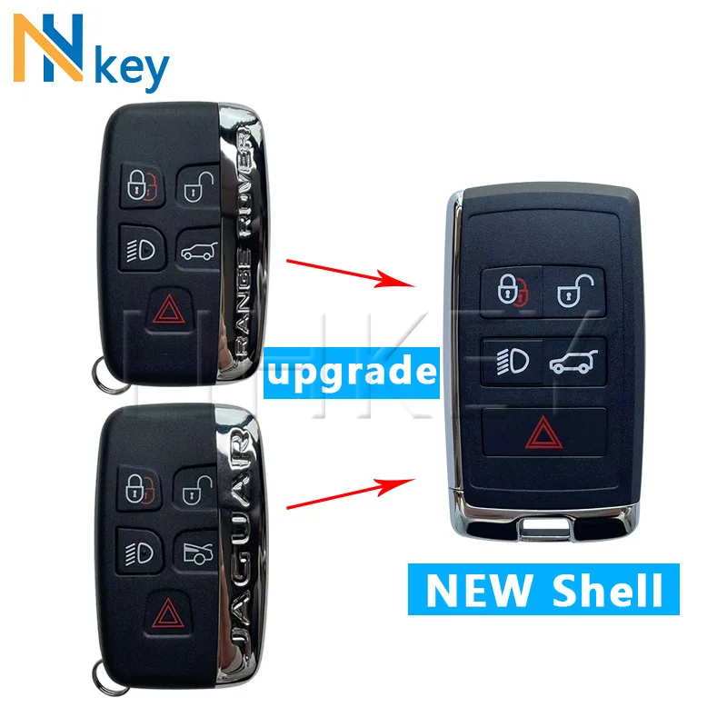 NH KEY upgraded Replacement Remote Key Shell for Land Rover Discovery 4/Range Rover Sport/Evoque/Jaguar XJ/ XF/XJL ﻿