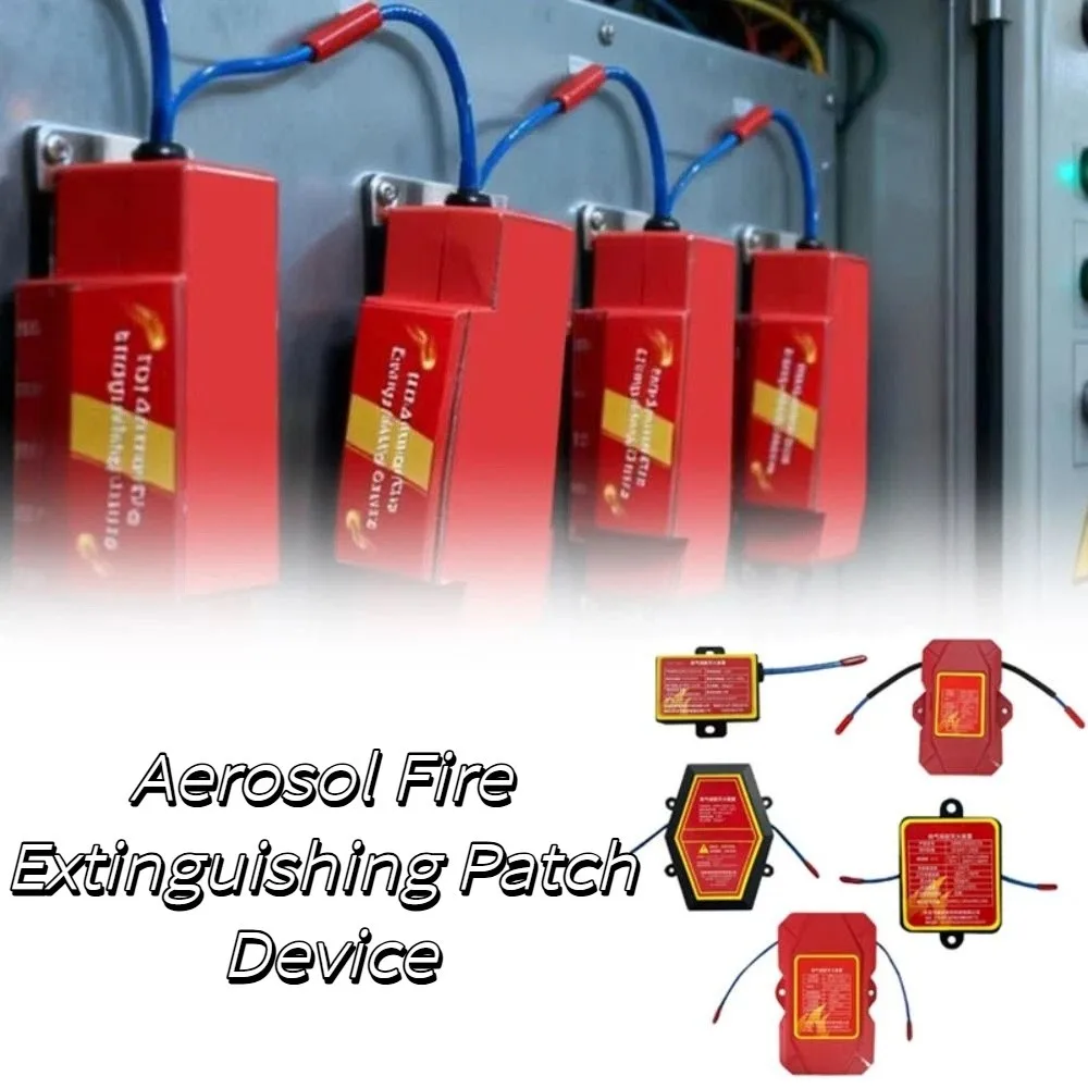 Dual-Line Design Flame Retardant Device Automatic Activation Non Pollution Automatic Fire Extinguishing Sticker DIN Rail Mount