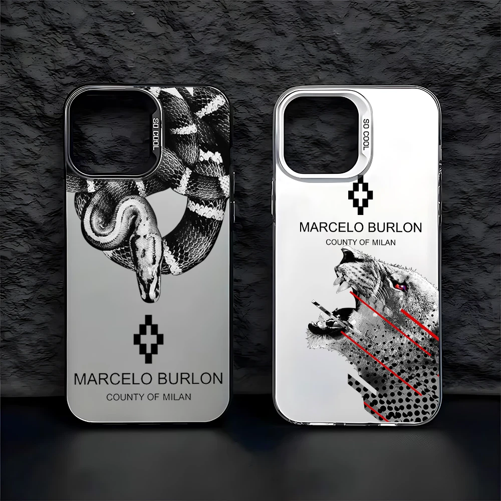 Mode Burlons Ontwerp-Marceloes Telefoonhoesje voor IPhone 16 15 14 13 12 11 Mini Pro Max X XR 8 7 Plus Anti Fall Matte Achterkant