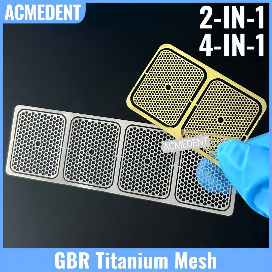 

2/4-IN-1 Dental GBR Titanium Mesh Fixation Implant Tack Barrier Membrane Mesh Bone Augmentation For Guided Bone Regeneration