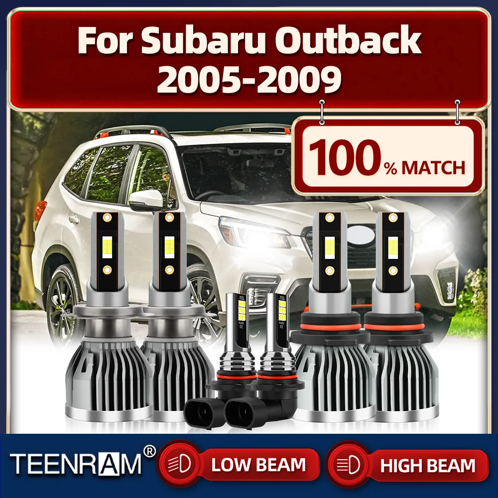 

Car LED Headlight Bulbs 60000LM Super Bright Car Lights 12V CSP Chips Fog Lamps For Subaru Outback 2005 2006 2007 2008 2009