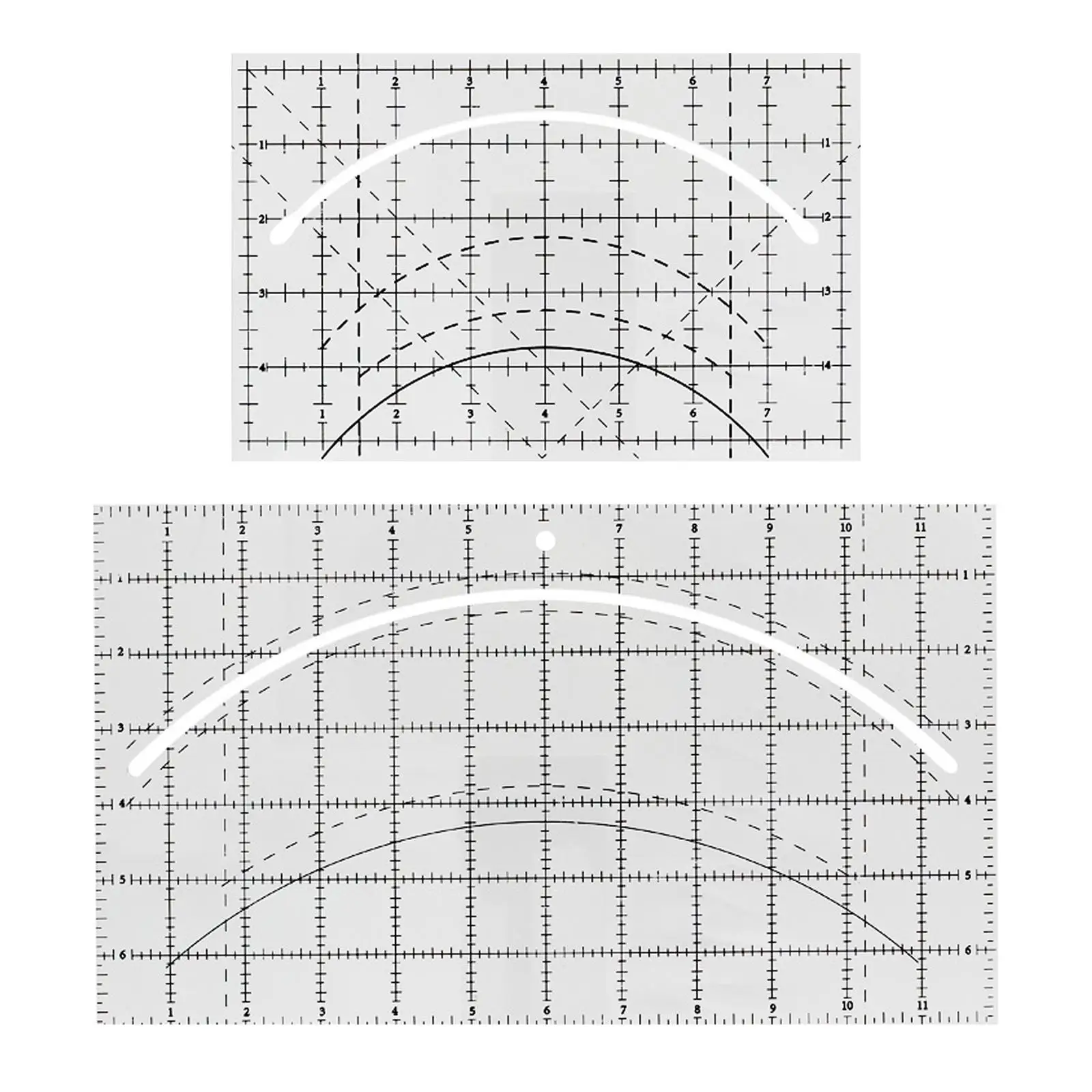 Quilting Acrylic Template Arcs Fans Quilt Circle Ruler DIY Tool Curve Style for Household Machine