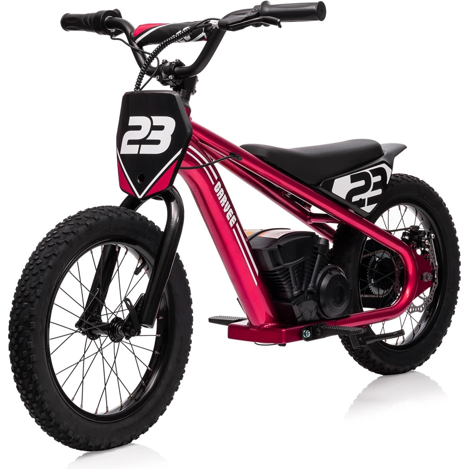 24V Electric Dirt Bike for Kids 250w Electric Motorcycle 16 Inch Electric Balance Bike for Ages 6-12Y Up to 15.53MPH & 3 Speed