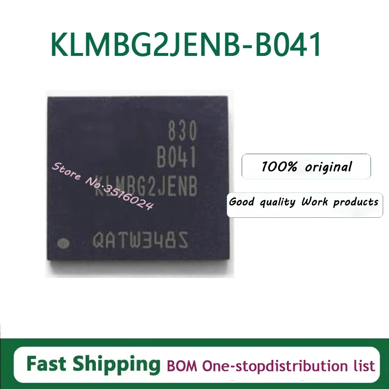 

5PCS/lot KLMBG2JENB-B041 BGA153 EMMC 5.1 32GB KLMBG2JETD-B041 BGA153 EMMC 5.1 32GB 100% NEW