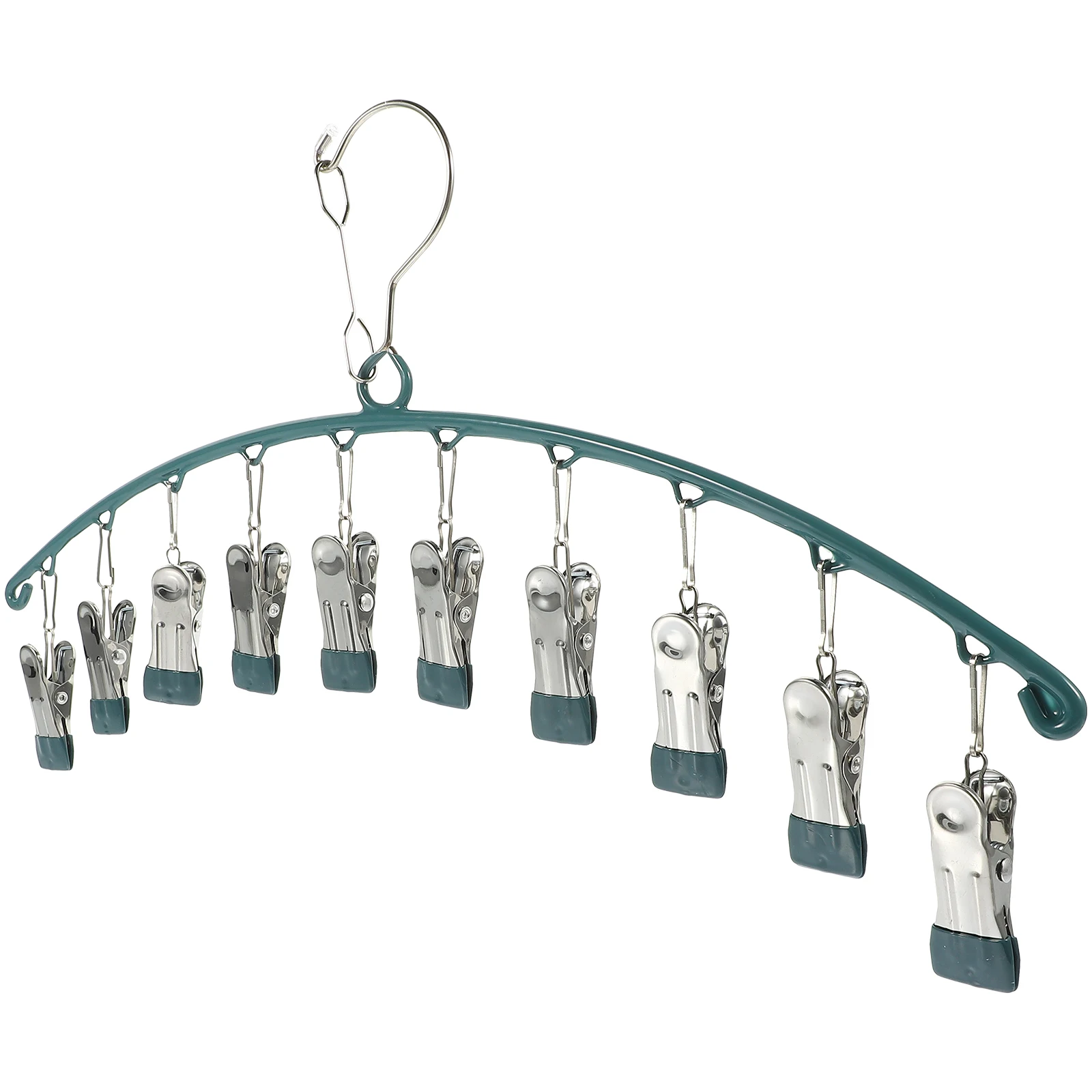 

Sock Drying Rack Clothes Hanger Clips for Underwear Laundry Balcony Air Dry Socks Blue Travel Stainless Steel PP Year Round Home
