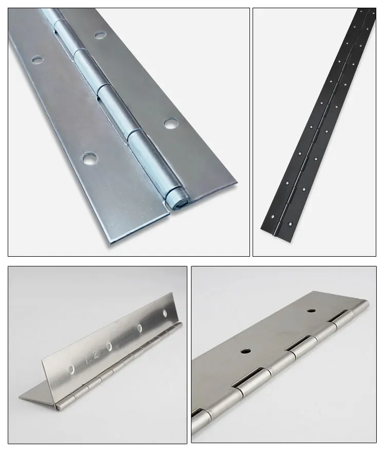 6-20 Zoll Klavierbänder, Hochleistungs-Edelstahl 304, durchgehende Scharniere für Schränke und Möbel, 2 Stück, 8, 10, 12, 16 Zoll – Detail 7