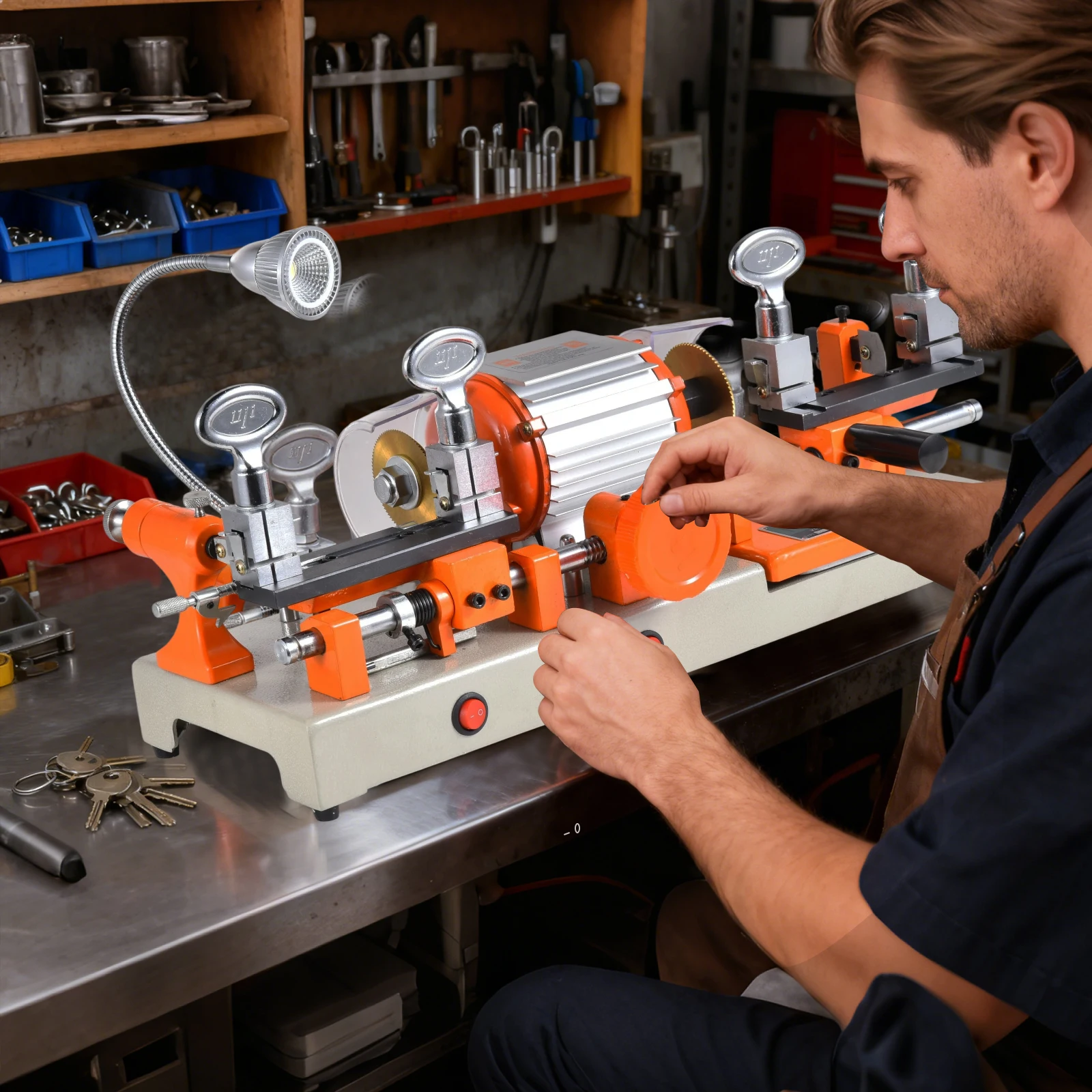 

Станок для дублирования ключей 110В, двухголовочный, ручной, точный инструмент для нарезки ключей для дома, дверей, автомобилей, слесарный инструмент для резки металлических предметов