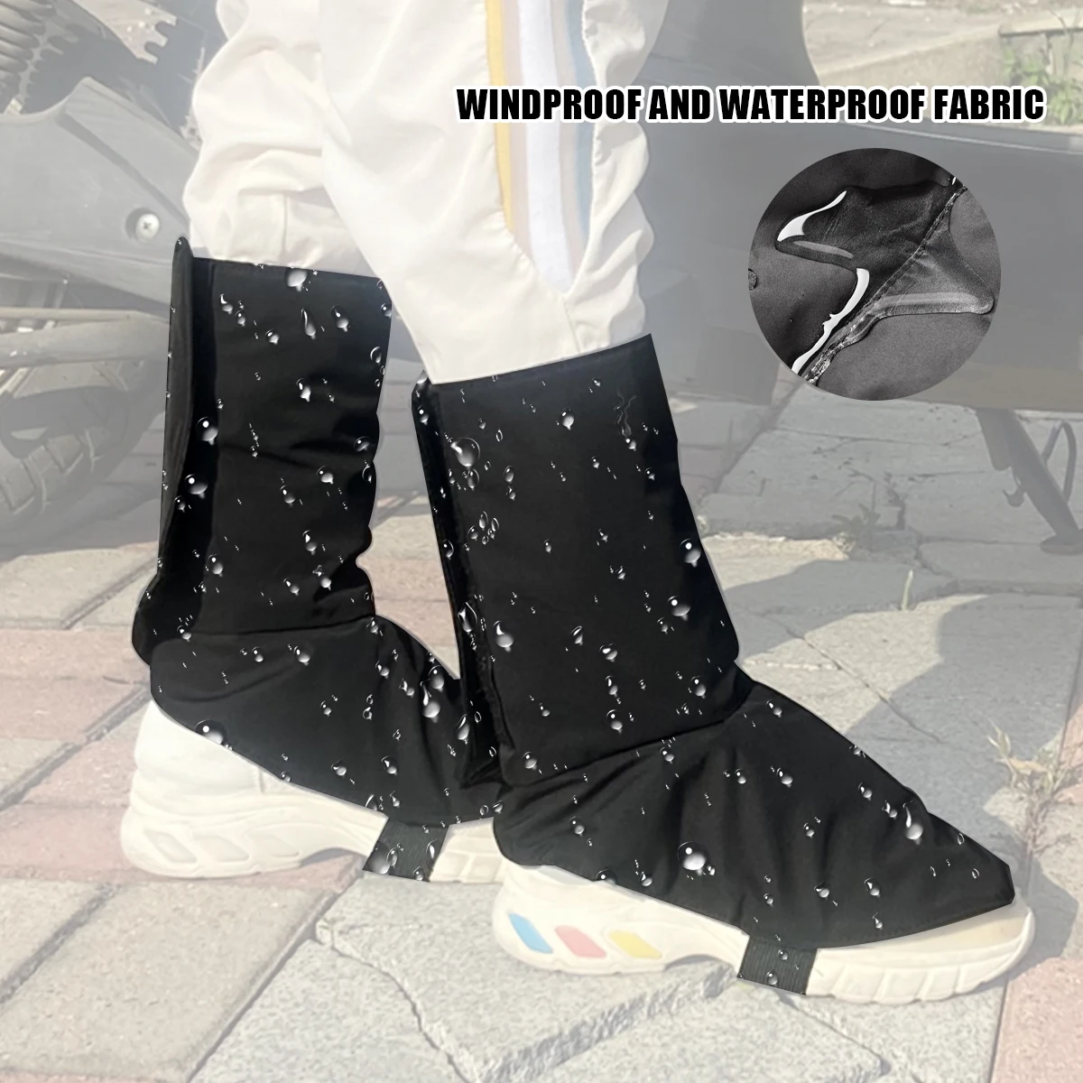 

2Pcs Electric Bike Ankle Protection Winter Motorcycle Riding Windproof Foot Surface Windproof Electric Bike Ankle Warmth Items